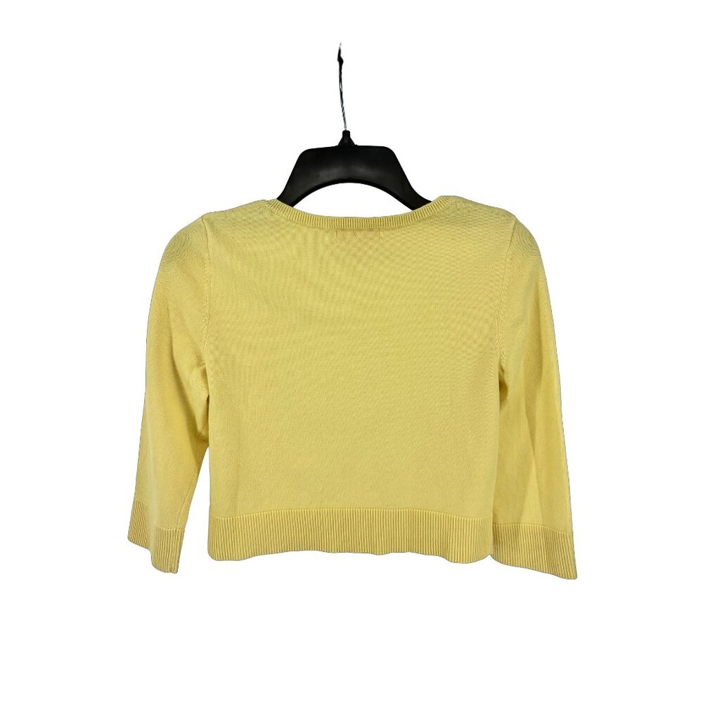 Lilly Pulitzer Shrug Yellow Sz Small 30” Bust - Picture 2 of 3